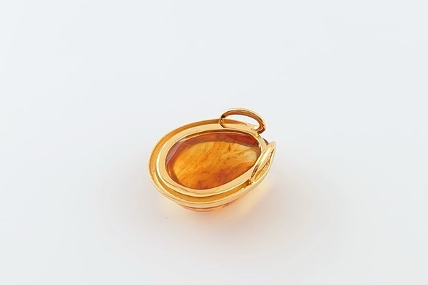 画像6: 久慈産琥珀ペンダント (6)