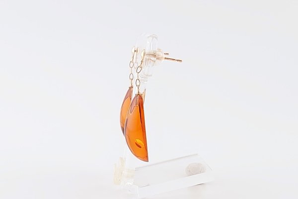 画像3: 琥珀ピアス (3)