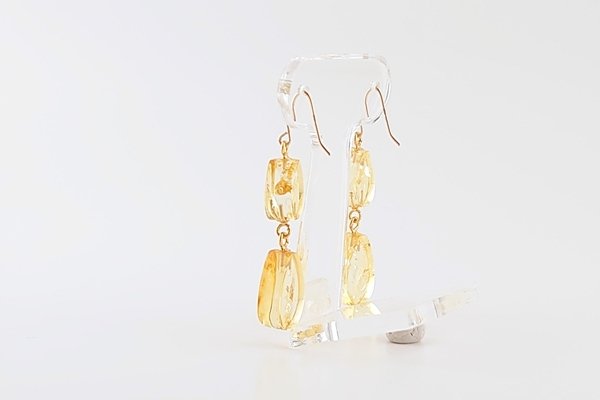 画像5: 琥珀ピアス (5)