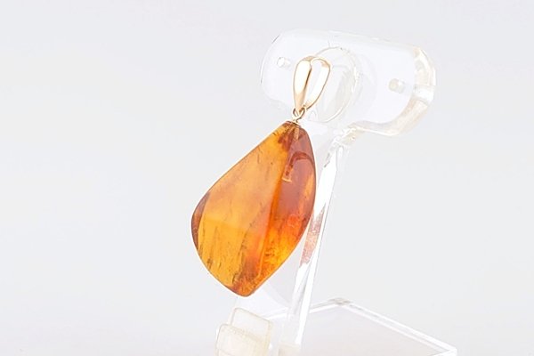 画像2: 久慈産琥珀ペンダント (2)