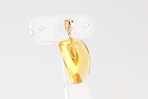 画像7: ブルーアンバーペンダント (7)