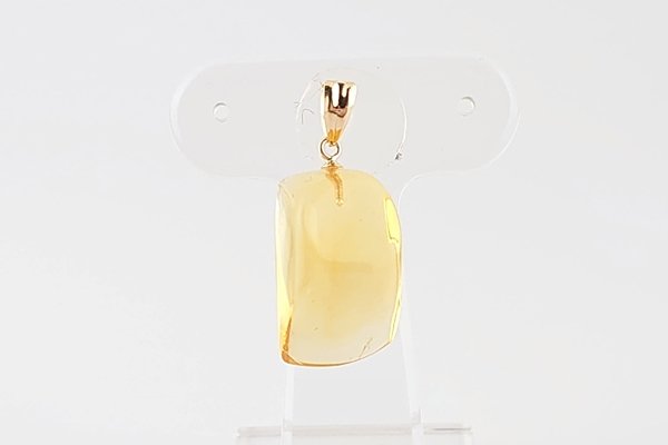 画像4: ブルーアンバーペンダント (4)