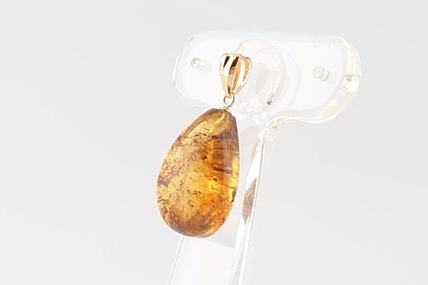 画像5: ブルーアンバーペンダント (5)