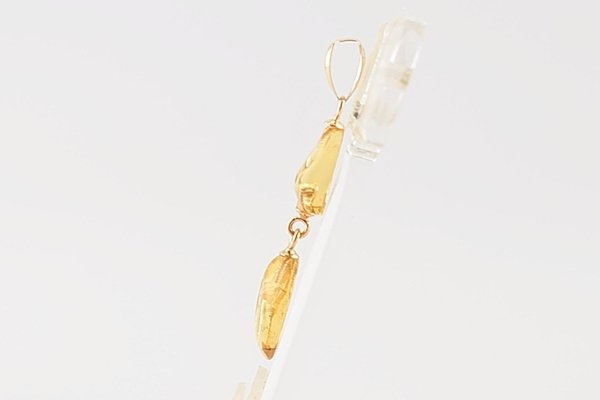 画像6: ブルーアンバーペンダント (6)