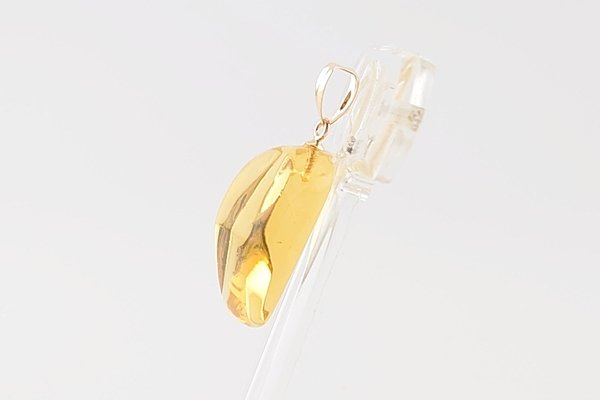 画像6: ブルーアンバーペンダント (6)