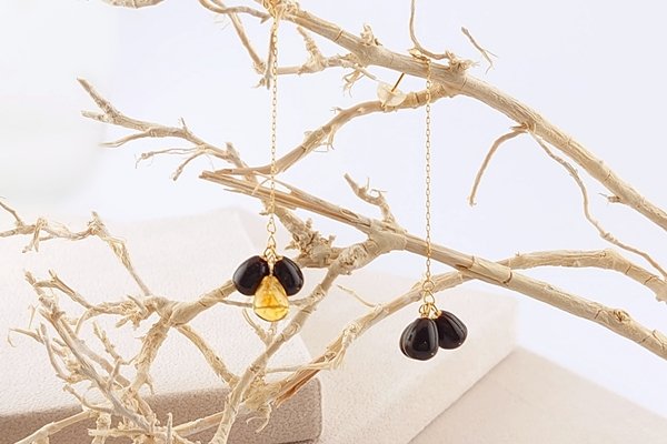 画像1: 【Amberlogue】K18ピアス (1)