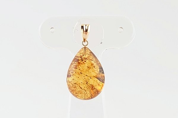 画像4: ブルーアンバーペンダント (4)