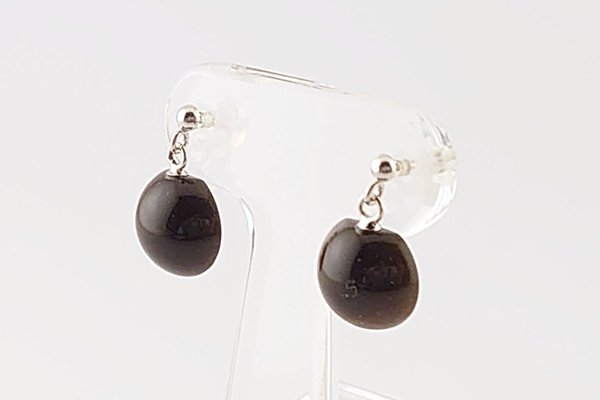 画像2: 琥珀ピアス (2)