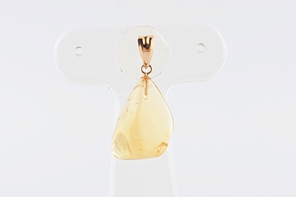 画像4: ブルーアンバーペンダント (4)