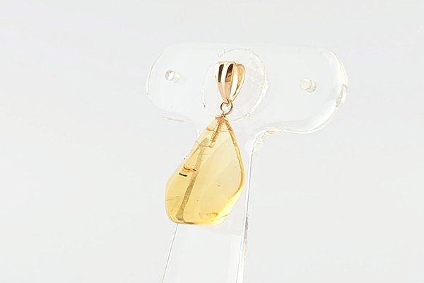 画像5: ブルーアンバーペンダント (5)