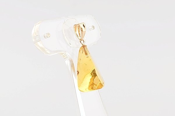 画像7: ブルーアンバーペンダント (7)