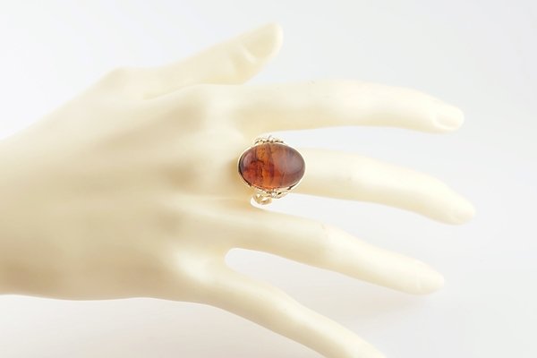 画像8: 【こはくの日フェア】久慈産琥珀リング (8)