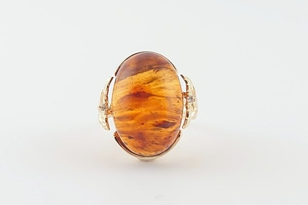 画像2: 【こはくの日フェア】久慈産琥珀リング (2)