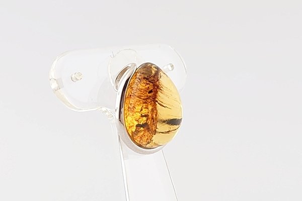 画像7: ブルーアンバーペンダント (7)