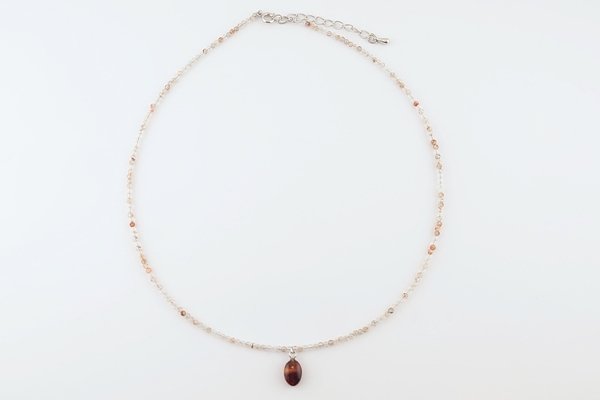 画像2: 久慈産琥珀ネックレス（コッパールチル） (2)