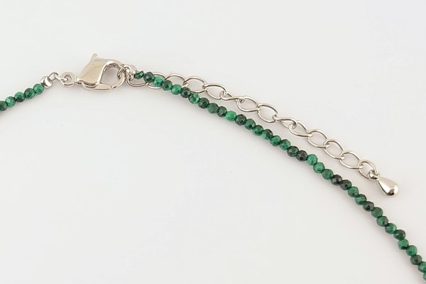 画像4: 久慈産琥珀ネックレス（マラカイト） (4)