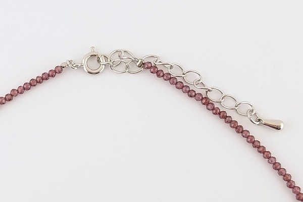 画像4: 久慈産琥珀ネックレス（ガーネット） (4)