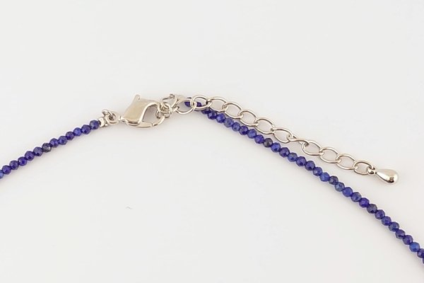 画像4: 久慈産琥珀ネックレス（ラピスラズリ） (4)