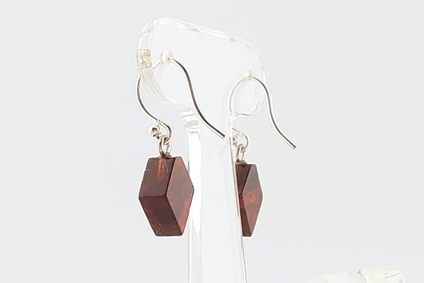 画像4: 久慈産琥珀ピアス (4)