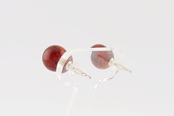 画像4: 久慈産琥珀ピアス (4)