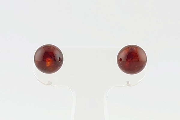 画像1: 久慈産琥珀ピアス (1)