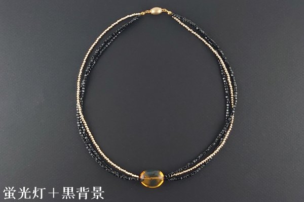 画像3: ブルーアンバーネックレス (3)