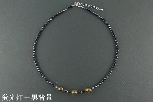 画像2: ブルーアンバーネックレス (2)