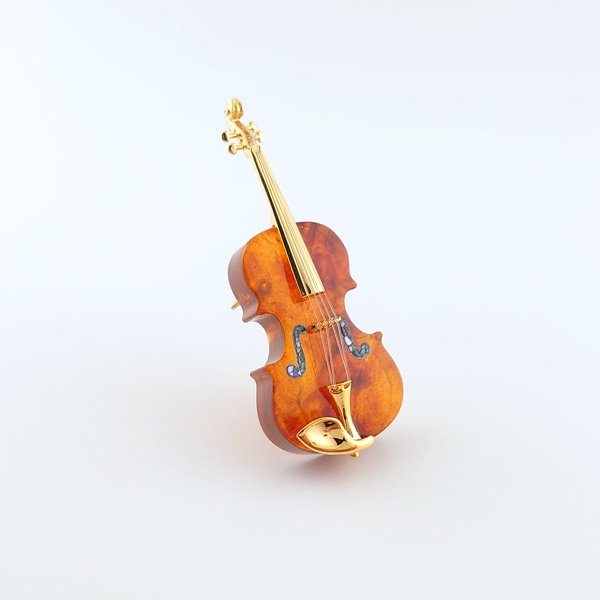 画像1: 琥珀ブローチ (1)