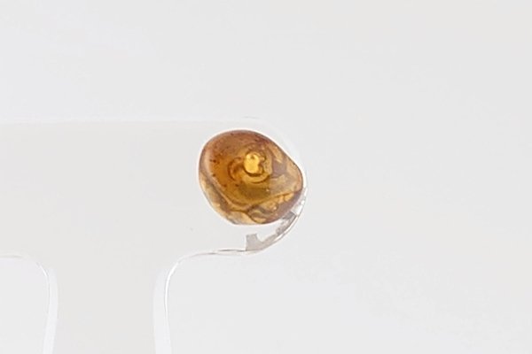 画像2: ［片耳用］久慈産琥珀ピアス (2)