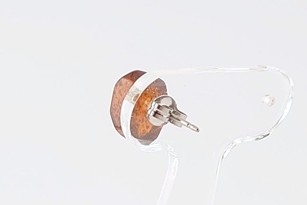 画像4: ［片耳用］久慈産琥珀ピアス (4)