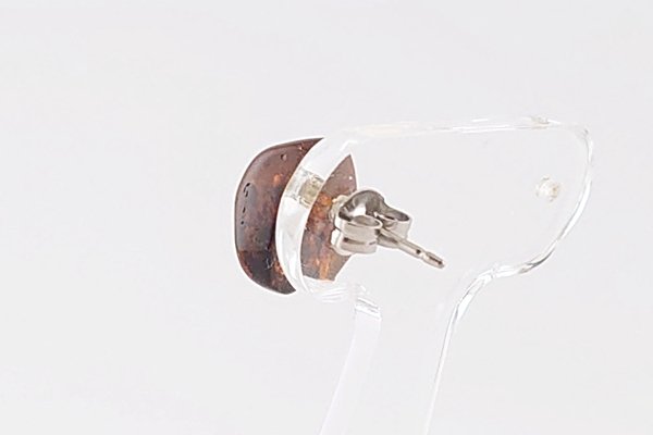 画像4: ［片耳用］久慈産琥珀ピアス (4)