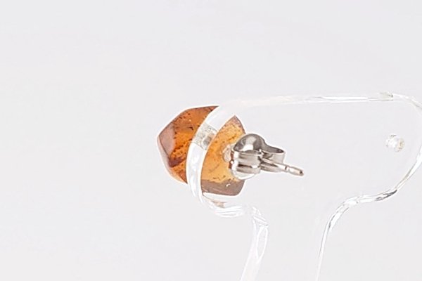 画像4: ［片耳用］久慈産琥珀ピアス (4)