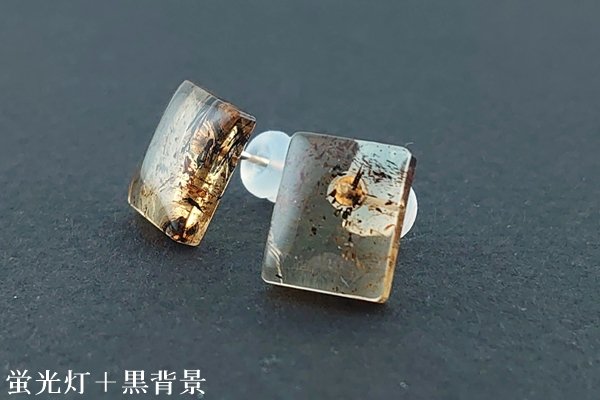 画像3: ブルーアンバーピアス (3)