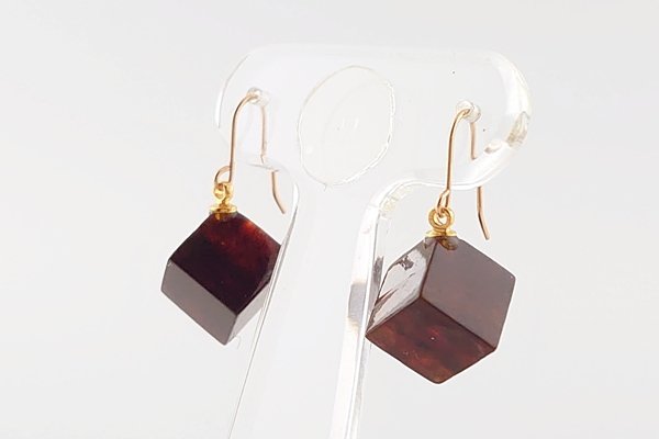 画像2: 久慈産琥珀ピアス (2)