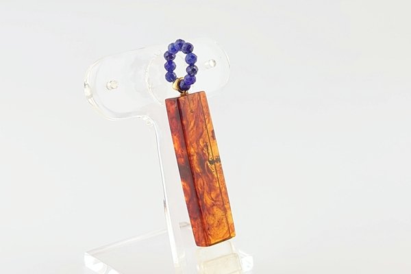画像4: 久慈産琥珀ペンダント (4)