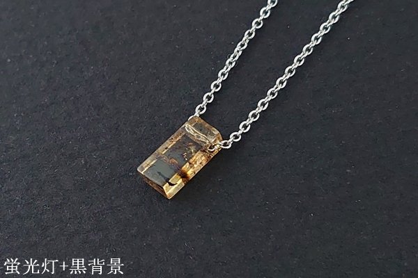 画像2: ブルーアンバーネックレス (2)