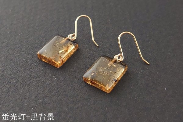 画像2: ブルーアンバーピアス (2)