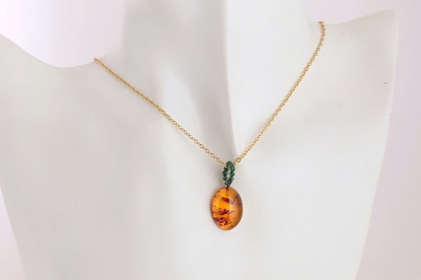 画像5: 琥珀ペンダント (5)