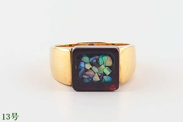 画像4: 琥珀リング（13号、15号） (4)