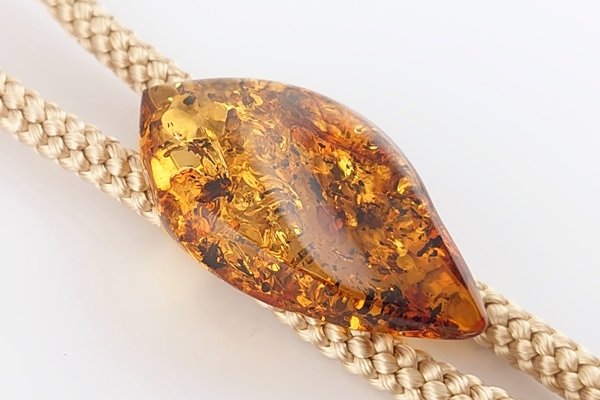 画像3: 琥珀ループタイ (3)