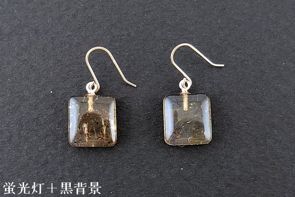 画像3: ブルーアンバーピアス (3)