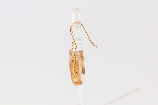 画像7: ブルーアンバーピアス (7)