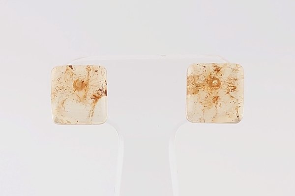 画像5: ブルーアンバーピアス (5)